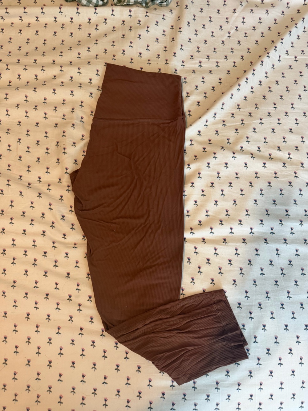 lululemon athletica Brown Ribbed Leggings